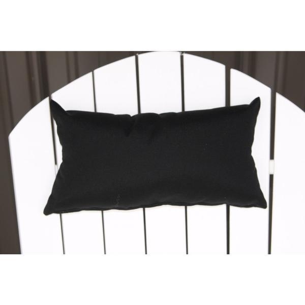 A & L Furniture A & L Furniture Adirondack Chair Head Rest Pillow Black Pillow 1010-Black
