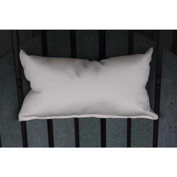 A & L Furniture A & L Furniture Adirondack Chair Head Rest Pillow Gray Pillow 1010-Gray
