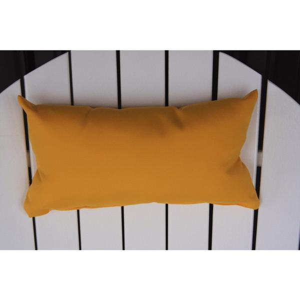 A & L Furniture A & L Furniture Adirondack Chair Head Rest Pillow Yellow Pillow 1010-Yellow