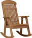 LuxCraft LuxCraft Classic Traditional Recycled Plastic Porch Rocking Chair (2 Chairs) Antique Mahogany Rocking Chair PPRAM