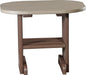 LuxCraft LuxCraft Recycled Plastic End Table Weather Wood on Chestnut Brown Accessories PETWWCBR