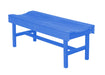 Wildridge Wildridge Classic Recycled Plastic Vineyard Bench Blue Outdoor Bench LCC-224-BL