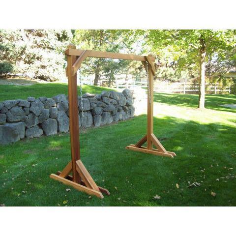Wood Country Wood Country 4ft. Red Cedar Porch Swing Stand Unfinished Porch Swing Stand WCRCSS