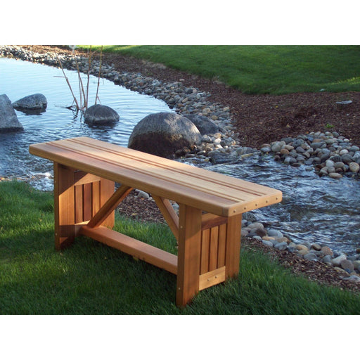 Wood Country Wood Country Cabbage Hill 5ft. Red Cedar Bench Unstained Outdoor Bench WCCHRCB