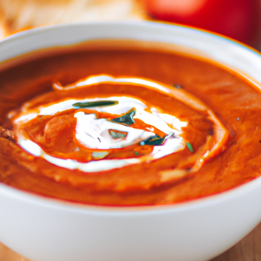 "Roasted Tomato Soup: A Rich and Creamy Homemade Recipe"