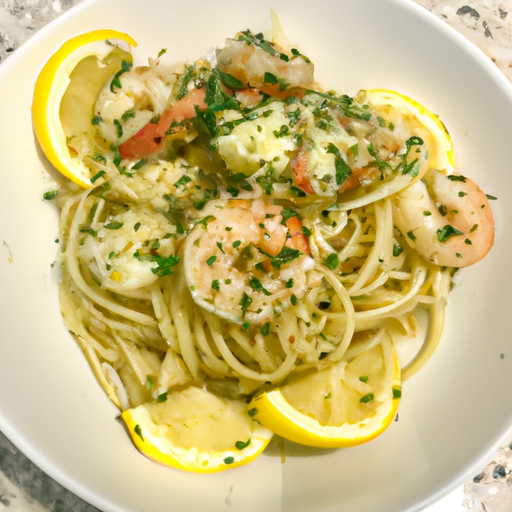 "Lemon Garlic Shrimp Pasta: A Quick and Flavorful Dinner Recipe"