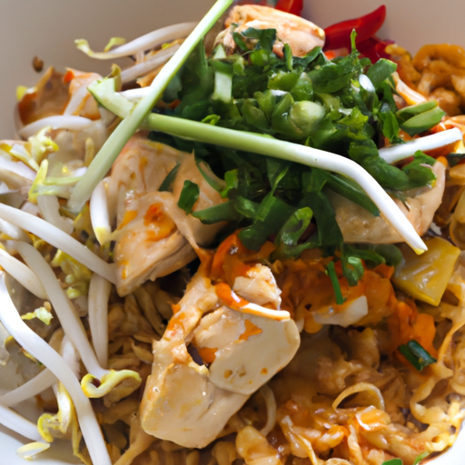 "Spicy Thai Chicken Noodles: Quick & Easy Recipe for a Flavorful Weeknight Dinner"