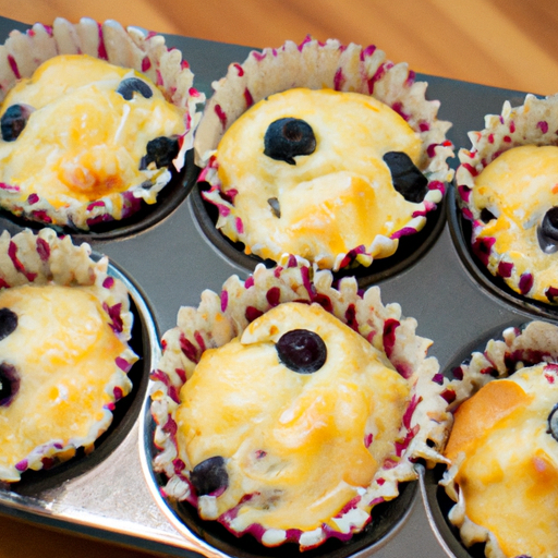 "Blueberry Delights: A Recipe for Moist and Sweet Muffins"