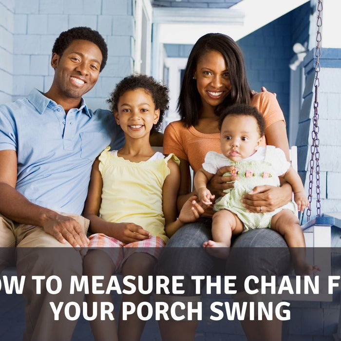 Porch swing chain length