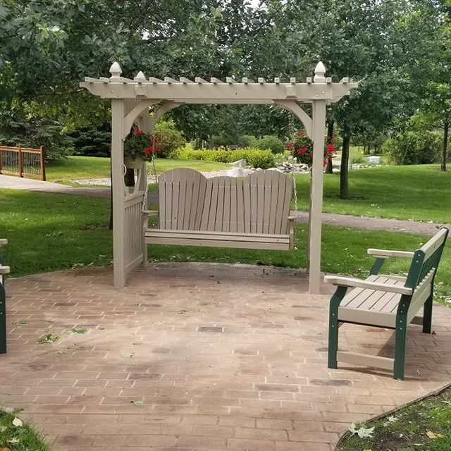 Bench - Public Space Porch Swings | A Commercial Patio Project from The Porch Swing Store
