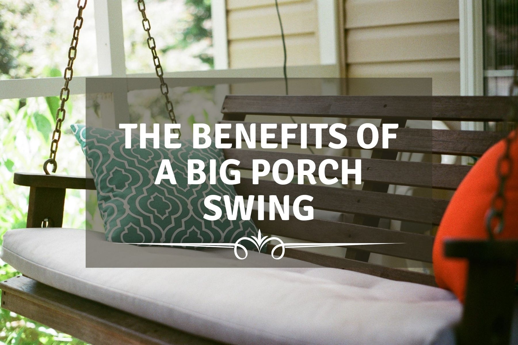 Large porch swing