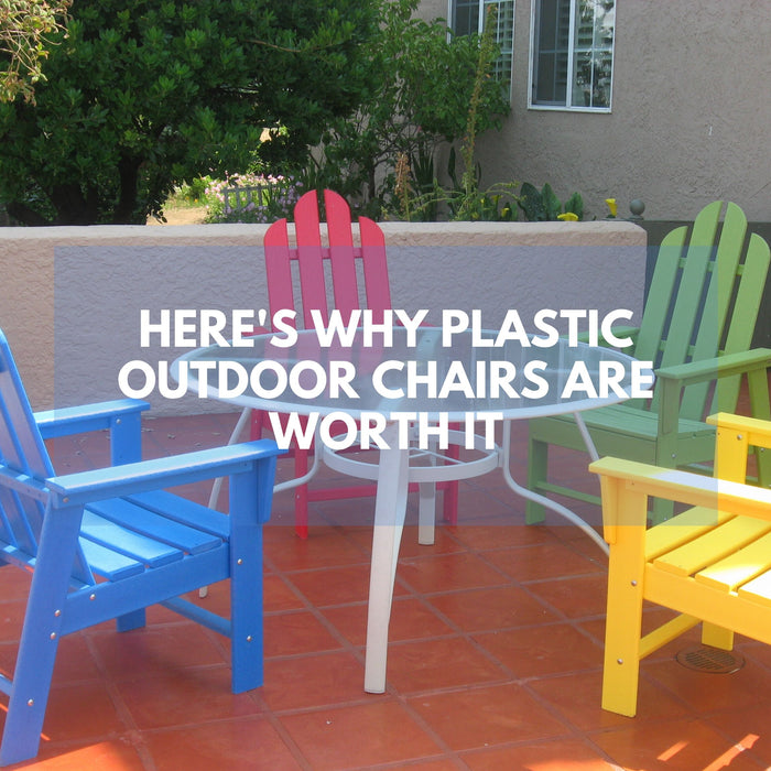 Recycled plastic outdoor chairs