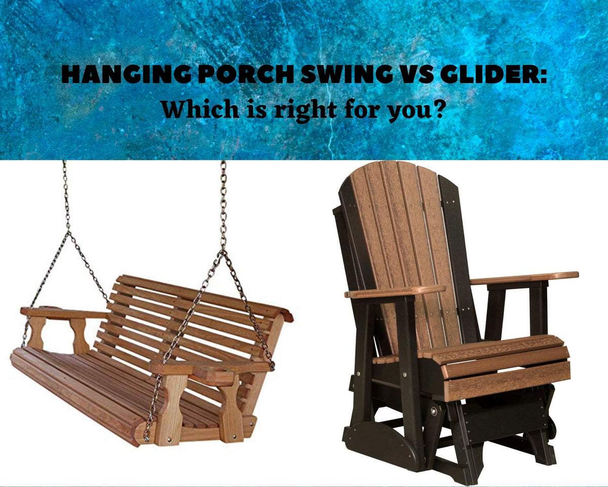 Hanging Porch Swing VS Glider Which Is Right For You? — The Porch