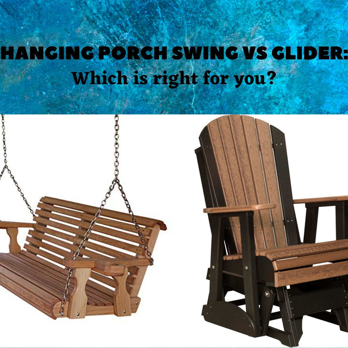 Chair - Hanging Porch Swing VS Glider: Which Is Right For You?