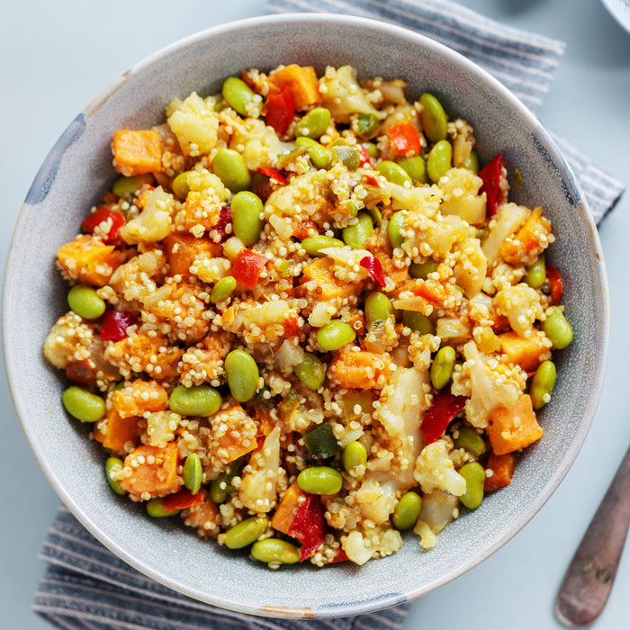 How to Make Roasted Vegetable Quinoa Bowl