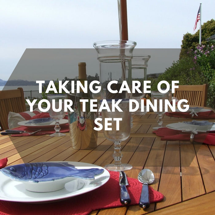 Teak outdoor furniture care
