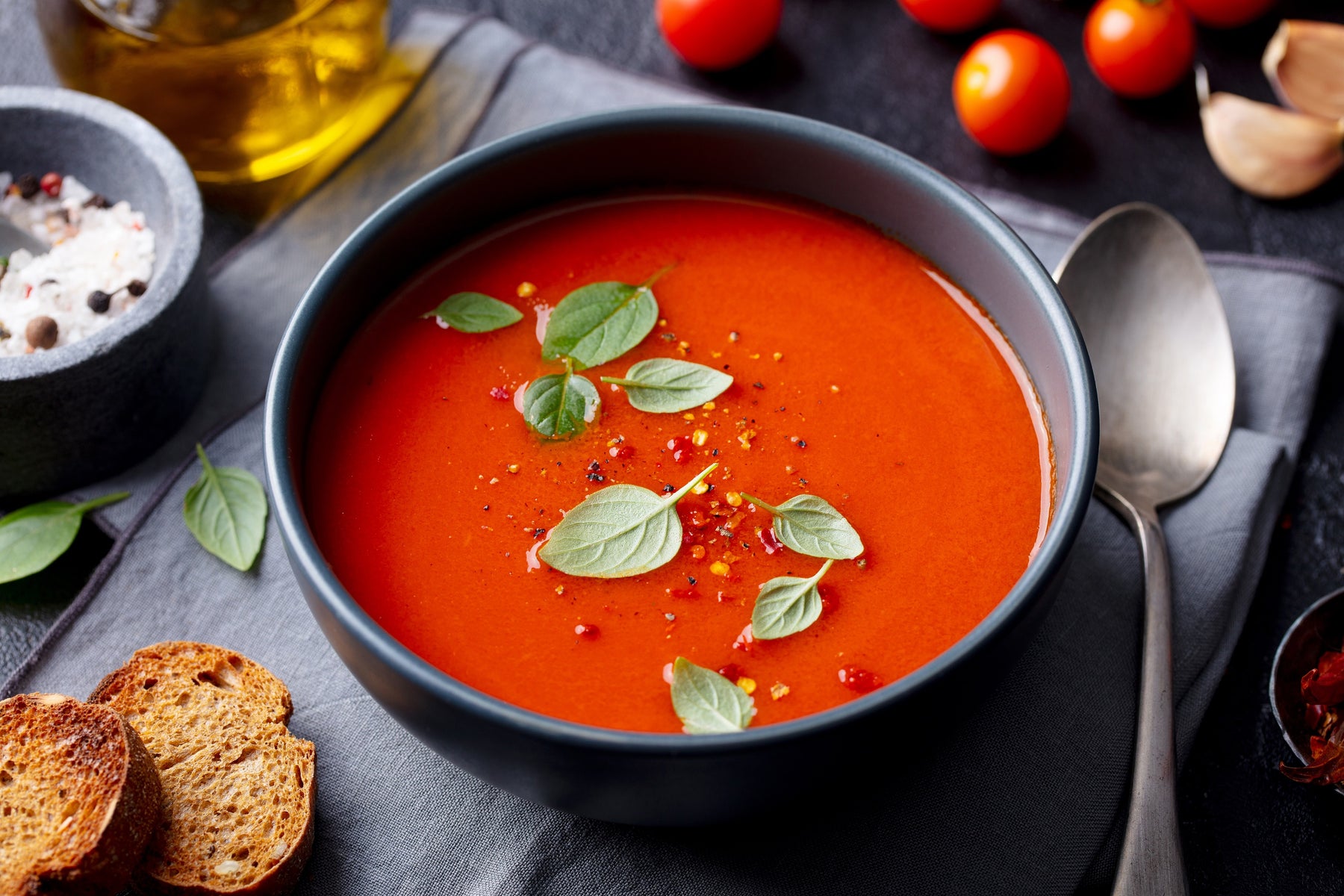 How to Make Homemade Creamy Tomato Basil Soup