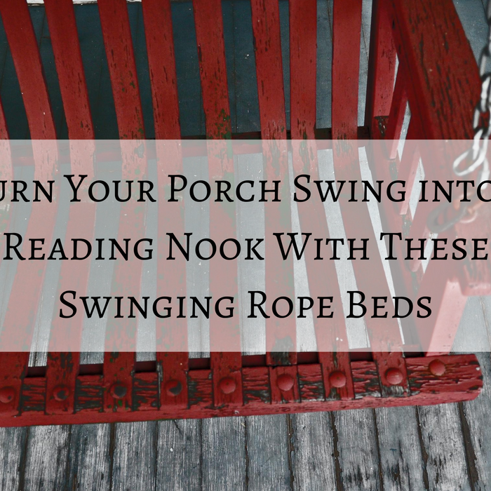 Turn Your Porch Swing into a Reading Nook With These Swinging Rope Beds