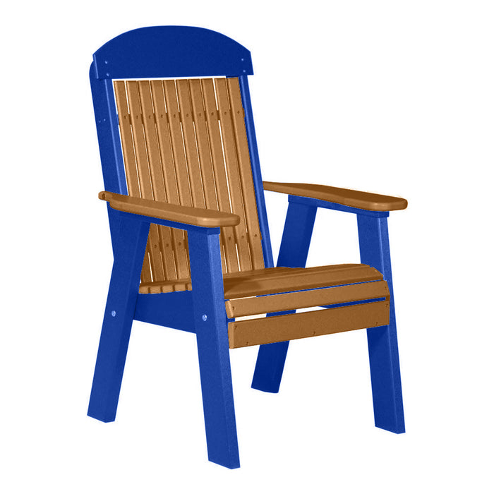 LuxCraft Cedar 2' Classic Highback Recycled Plastic Chair