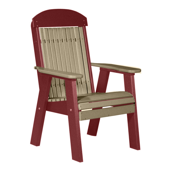 LuxCraft Weatherwood 2' Classic Highback Recycled Plastic Chair