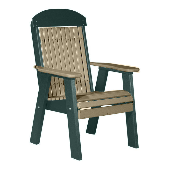 LuxCraft Weatherwood 2' Classic Highback Recycled Plastic Chair