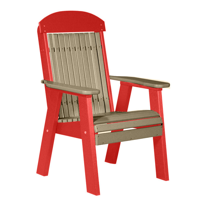 LuxCraft Weatherwood 2' Classic Highback Recycled Plastic Chair