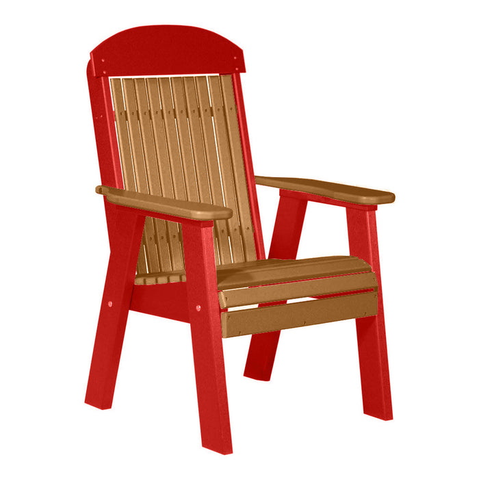 LuxCraft Cedar 2' Classic Highback Recycled Plastic Chair