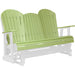 LuxCraft Copy of LuxCraft Lime Green 5 ft. Recycled Plastic Adirondack Outdoor Glider With Cup Holder Lime Green on White Adirondack Glider 5APGLGWH-CH