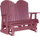 LuxCraft LuxCraft Cherry wood 4 ft. Recycled Plastic Adirondack Outdoor Glider Cherrywood Adirondack Glider 4APGCW