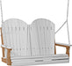 LuxCraft LuxCraft Dove Gray Adirondack 4ft. Recycled Plastic Porch Swing Dove Gray on Cedar / Adirondack Porch Swing Porch Swing 4APSDGC