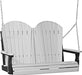 LuxCraft LuxCraft Dove Gray Adirondack 4ft. Recycled Plastic Porch Swing Porch Swing