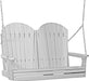 LuxCraft LuxCraft Dove Gray Adirondack 4ft. Recycled Plastic Porch Swing With Cup Holder Dove Gray / Adirondack Porch Swing Porch Swing 4APSDG-CH
