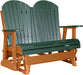 LuxCraft LuxCraft Green 4 ft. Recycled Plastic Adirondack Outdoor Glider Green on Tangerine Adirondack Glider 4APGGT