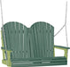 LuxCraft LuxCraft Green Adirondack 4ft. Recycled Plastic Porch Swing Green on Lime Green / Adirondack Porch Swing Porch Swing 4APSGG