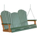 LuxCraft LuxCraft Green Adirondack 5ft. Recycled Plastic Porch Swing Green on Cedar / Adirondack Porch Swing Porch Swing 5APSGC