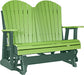 LuxCraft LuxCraft Lime Green 4 ft. Recycled Plastic Adirondack Outdoor Glider Lime Green on Green Adirondack Glider 4APGLGG