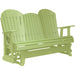 LuxCraft LuxCraft Lime Green 5 ft. Recycled Plastic Adirondack Outdoor Glider Lime Green Adirondack Glider 5APGLG