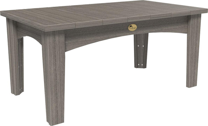 LuxCraft LuxCraft Recycled Plastic Island Coffee Table Coastal Grey Accessories