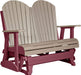 LuxCraft LuxCraft Weatherwood 4 ft. Recycled Plastic Adirondack Outdoor Glider Weatherwood on Cherrywood Adirondack Glider 4APGWWCW