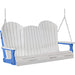 LuxCraft LuxCraft White Adirondack 5ft. Recycled Plastic Porch Swing Porch Swing