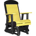 LuxCraft LuxCraft Yellow 2 foot Classic Highback Recycled Plastic Glider Chair Yellow on Black Glider Chair 2CPGYB