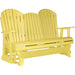 LuxCraft LuxCraft Yellow 5 ft. Recycled Plastic Adirondack Outdoor Glider Yellow Adirondack Glider 5APGY