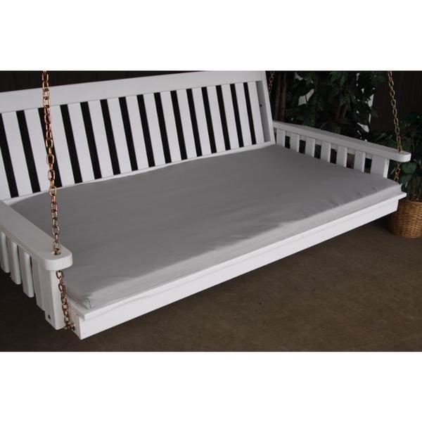 A & L Furniture A & L Furniture 4 Foot Swing Bed Cushion (2" or 4" Thick) 2 Inches / Gray Cushion 1000-2 In-Gray
