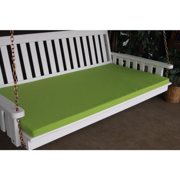 A & L Furniture A & L Furniture 4 Foot Swing Bed Cushion (2" or 4" Thick) 2 Inches / Lime Cushion 1000-2 In-Lime