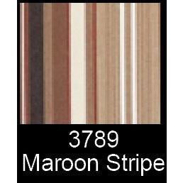 A & L Furniture A & L Furniture 4 Foot Swing Bed Cushion (2" or 4" Thick) 4 Inches / Maroon Stripe Cushion 1004-4 In-Maroon Stripe