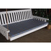 A & L Furniture A & L Furniture 5 Foot Swing Bed Cushion (2" or 4" Thick) 2 Inches / Blue Stripe Cushion 1001-2 In-Blue Stripe