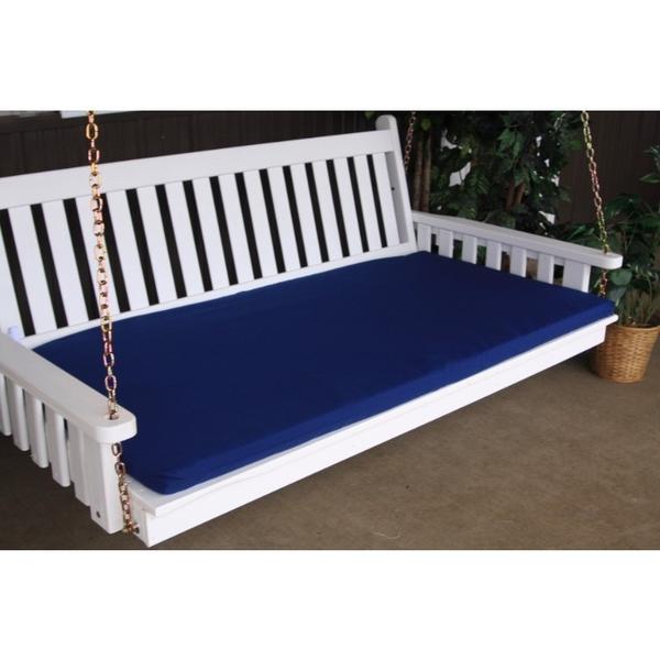 A & L Furniture A & L Furniture 5 Foot Swing Bed Cushion (2" or 4" Thick) 2 Inches / Navy Blue Cushion 1001-2 In-Navy Blue