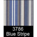 A & L Furniture A & L Furniture 75" Swing Bed Cushion (2" or 4" Thick) 2 Inches / Blue Stripe Cushion 1003-2 In-Blue Stripe