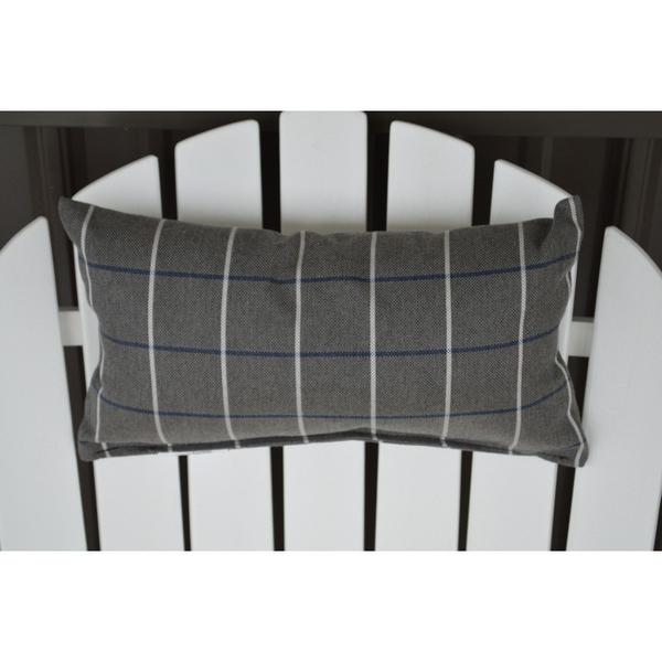 A & L Furniture A & L Furniture Adirondack Chair Head Rest Pillow Cottage Gray Pillow 1010-Cottage Gray