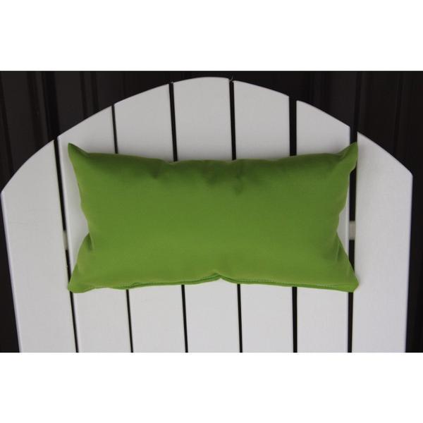 A & L Furniture A & L Furniture Adirondack Chair Head Rest Pillow Lime Pillow 1010-Lime